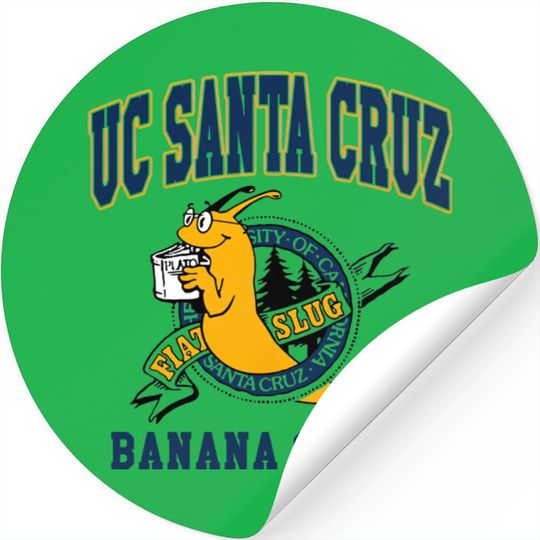 Vintage UC Santa Cruz Banana Slugs Stickers Vincent Vega Pulp Fiction