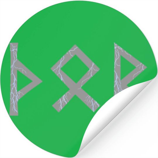 Thunder Magic Rune Thunder God Runes | Viking Nordic Donar Gods Rune