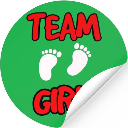 Team Girl Stickers Gift