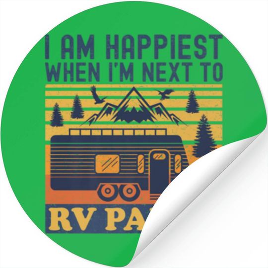 Caravan Camping Campgrounds Funny RV Camper Lovers Stickers