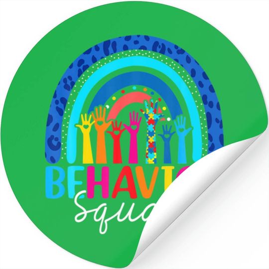 Behavior Sticker Call Center BEHAVIOR SQUAD ABA Therapist RBT Therapy Behavior Stickers