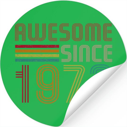 50 Year Old Gifts Vintage 1972 Limited Edition 50T Stickers