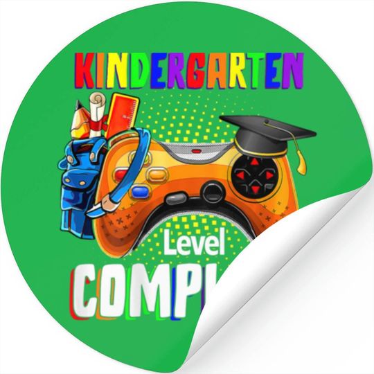 Kindergarten Level Complete Last Day Of School Gra Stickers