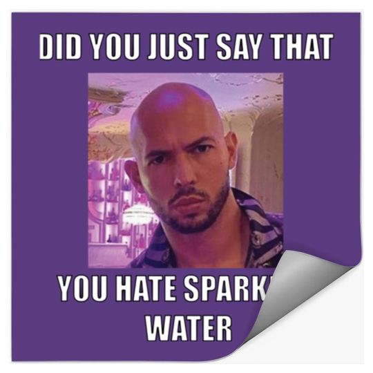 Andrew Tate Sparkling Water Stickers