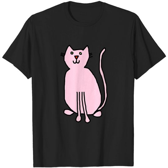 Pink store cat shirt