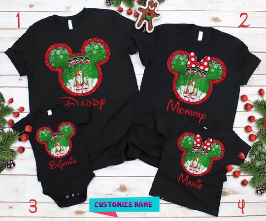 Custom Family Name Christmas Shirts Matching Family Christmas -  in  2023