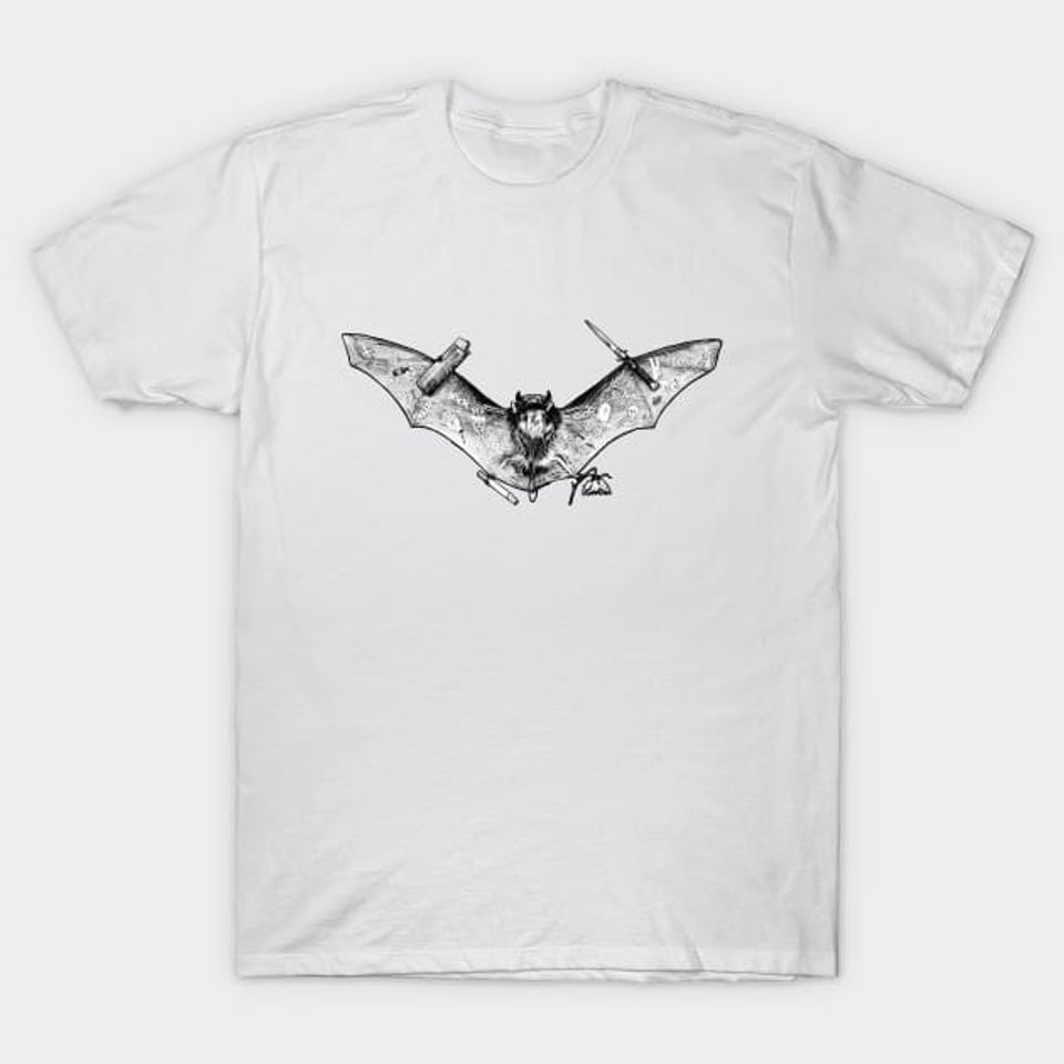 Discover Basic Bat Chauve-Souris T-Shirt