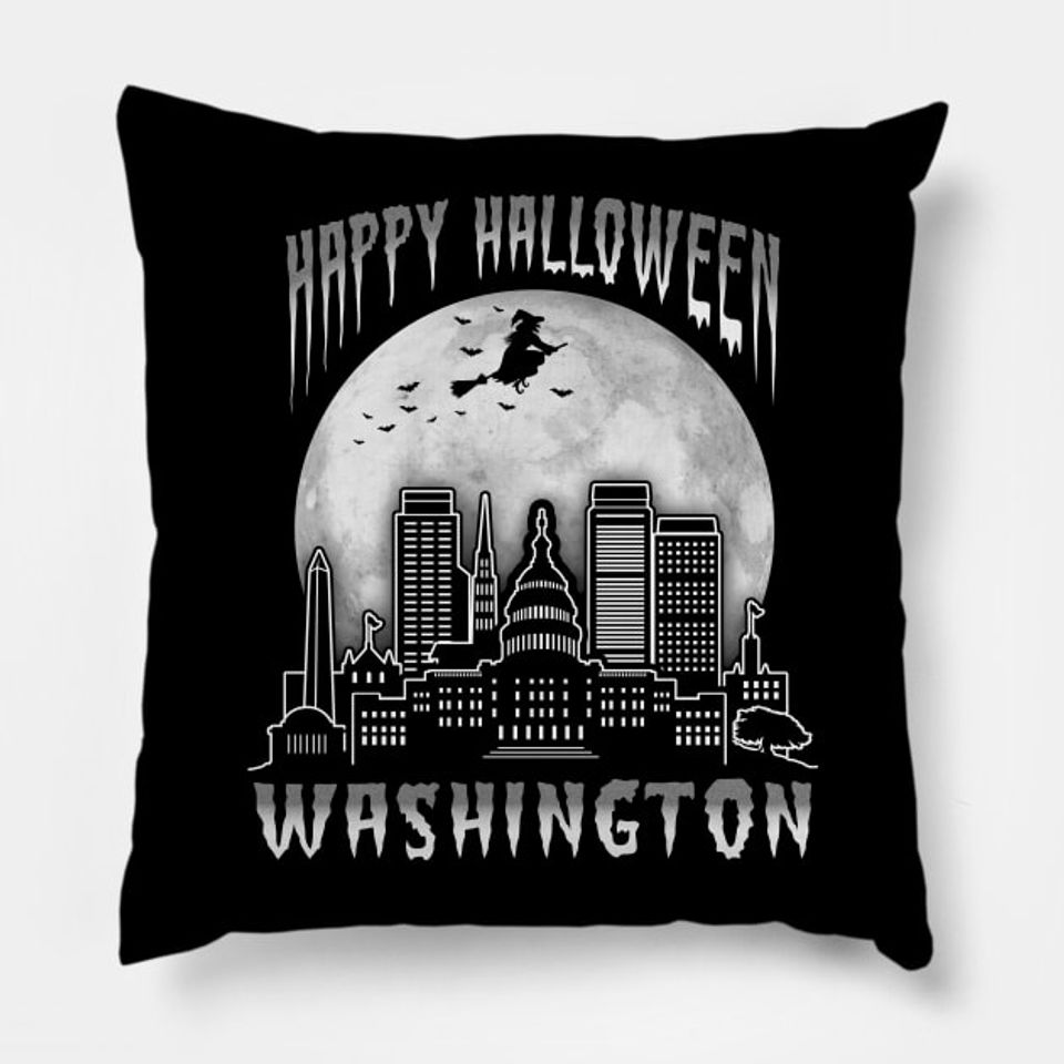 Discover Happy Halloween Washington DC - Happy Halloween - Coussin