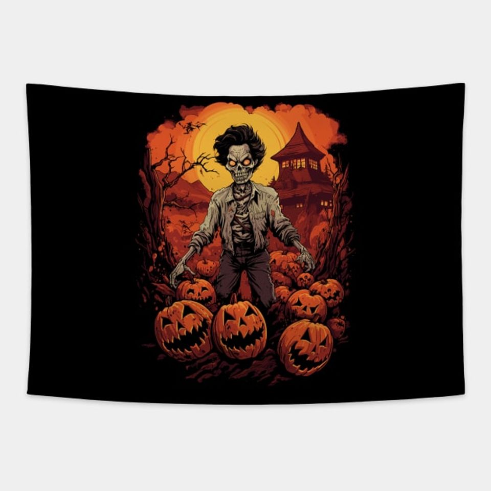 Discover Horror From The East: Korean Zombie Halloween - Halloween Gifts - Tapisseries
