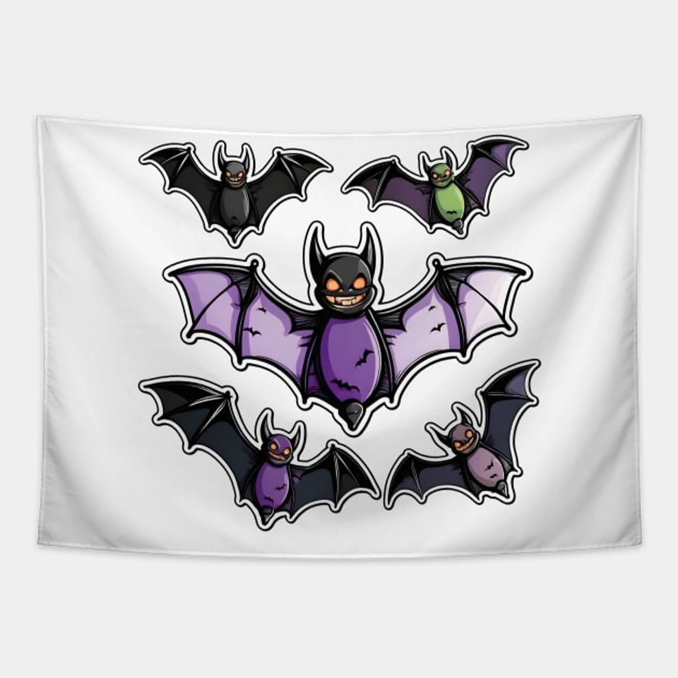 Discover Bat Halloween Spooky - Bat - Tapisseries