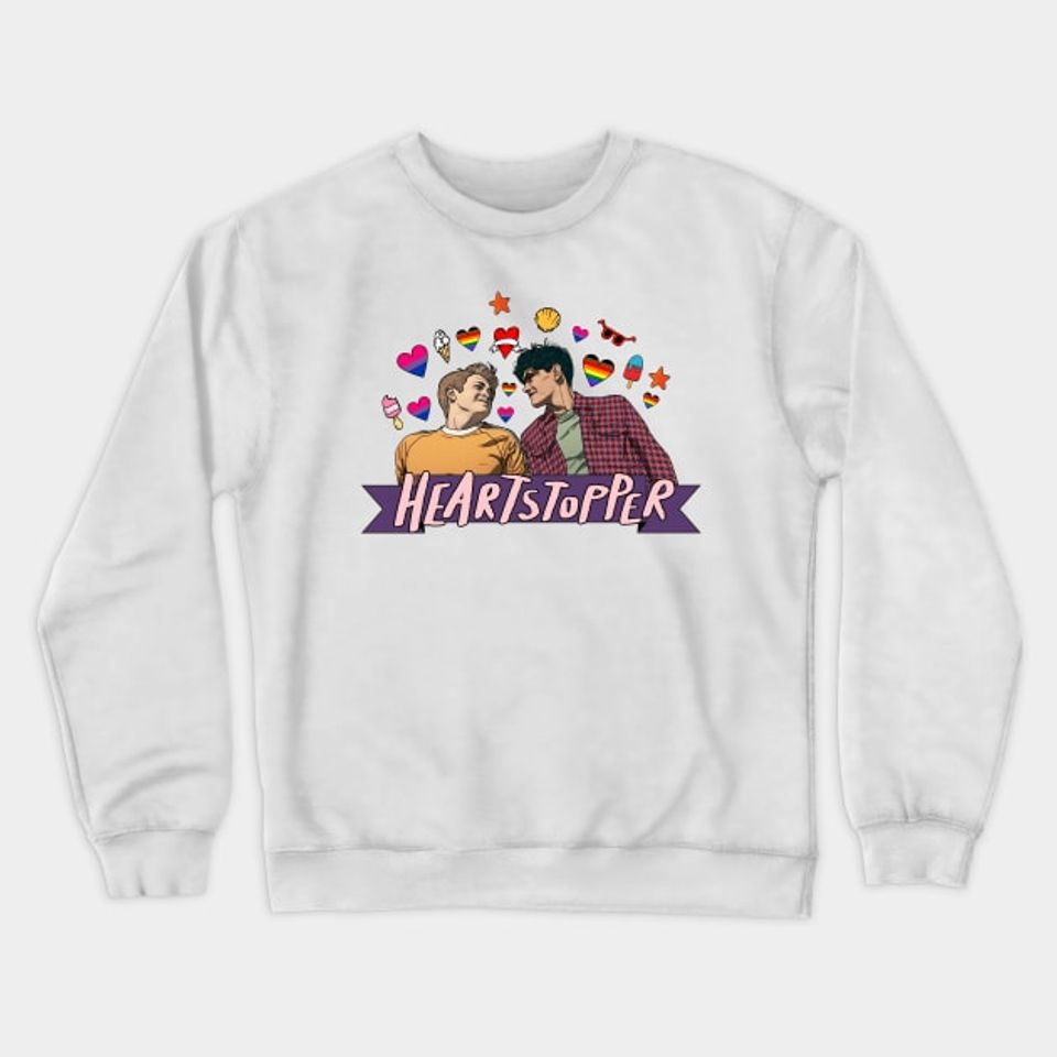 Discover Heartstopper Nick And Cahrlie Beach Theme - Heartstopper Sweatshirt