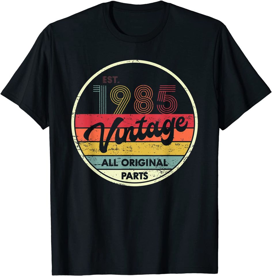 Discover Retro Vintage 1985 TShirt 35th Birthday Gifts 35 Years Old T Shirt