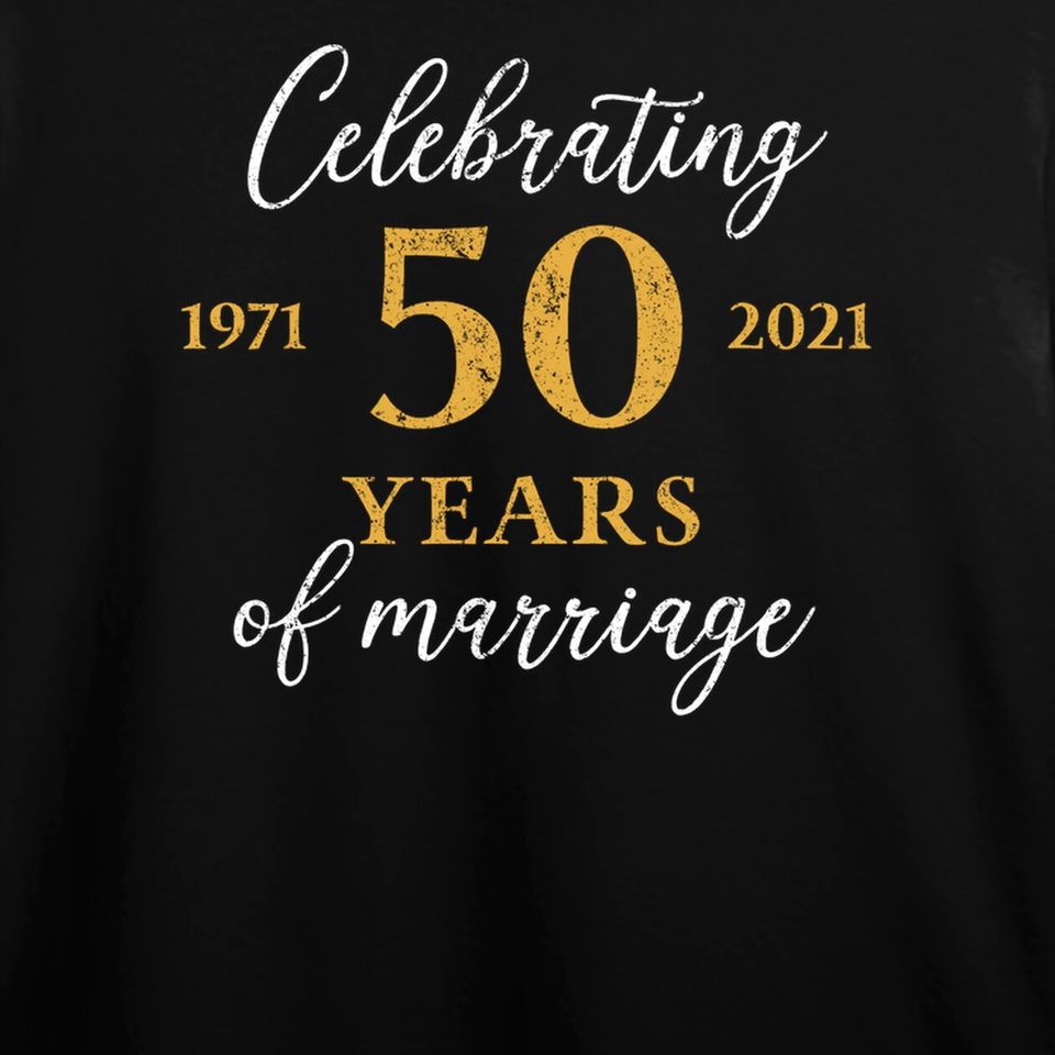 Discover 1971 Celebrating 50th Wedding Anniversary Men's Long Sleeves