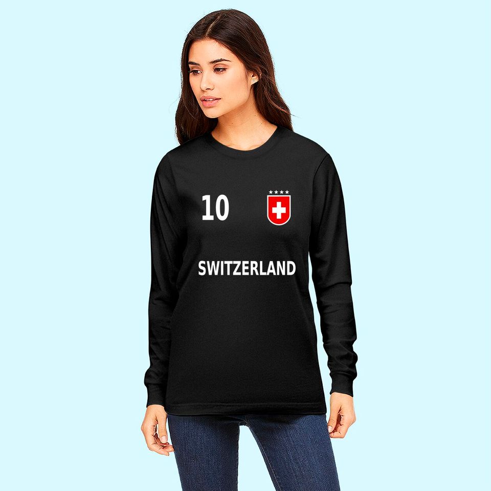 Discover Switzerland Suisse Swiss Soccer Jersey 2020 Long Sleeves