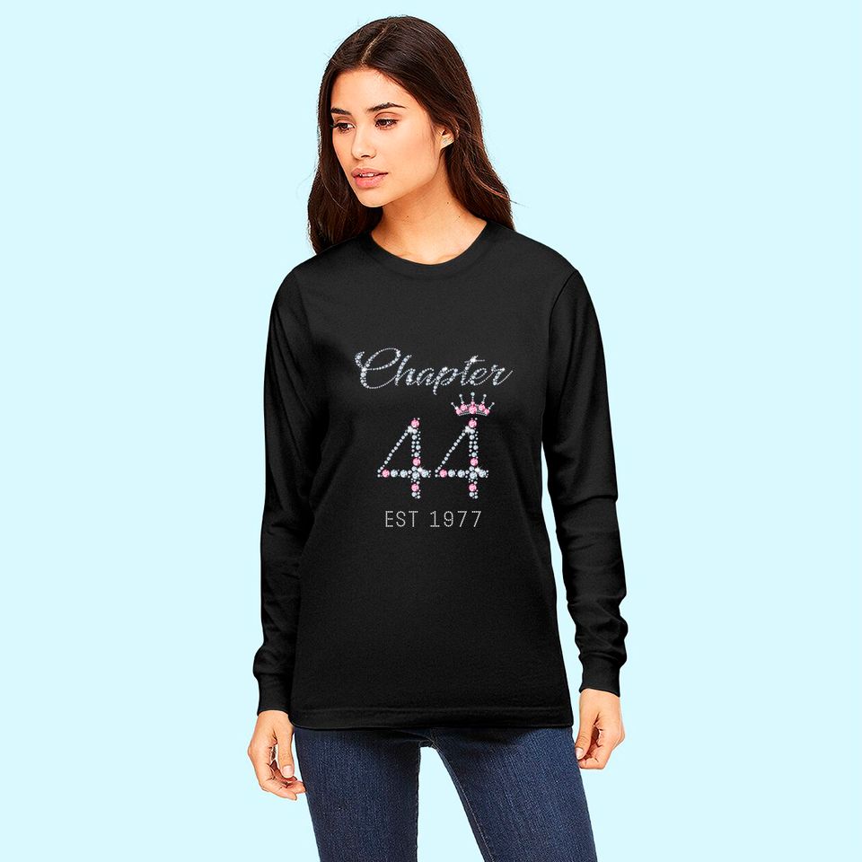 Discover Chapter 44 EST 1977 44th Birthday Long Sleeves