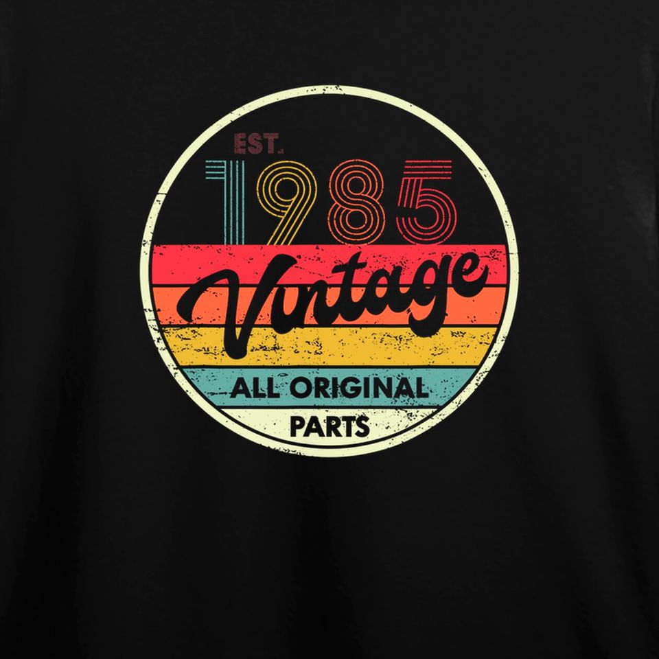 Discover Retro Vintage 1985 TLong Sleeves 35th Birthday Gifts 35 Years Old Long Sleeves