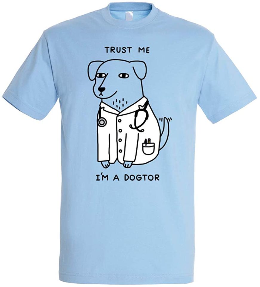 Discover T-shirt Unissexo com Cão Médico Dogtor Meme