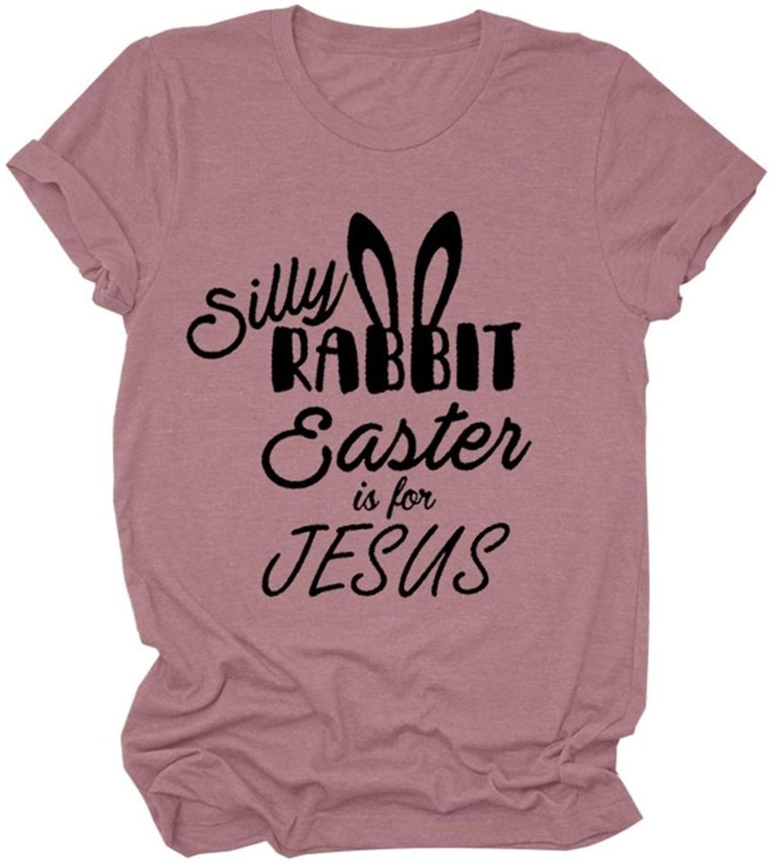 Discover T-shirt Unissexo Rabbit Easter Is For Jesus