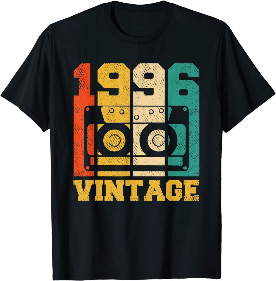 Discover T-shirt Unissexo Cassette 1996 Vintage Presente de Aniversário