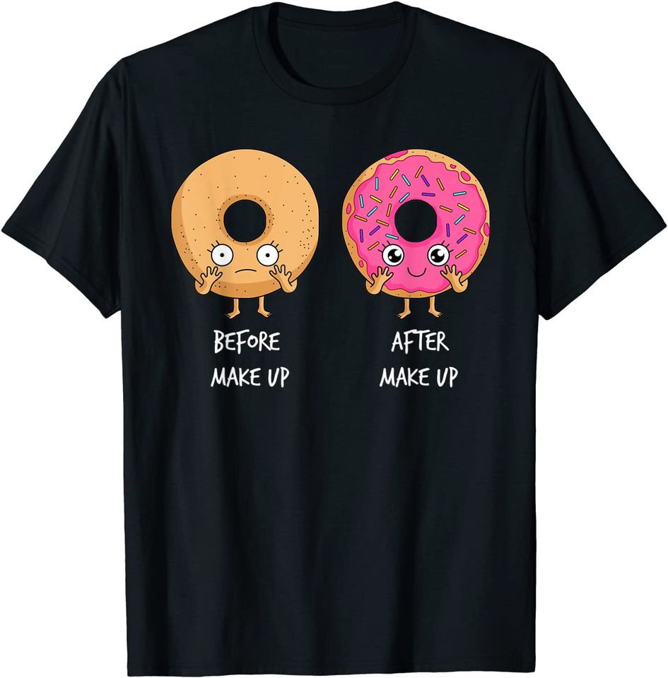 T-shirt Unissexo com Donut Magia da Maquiagem