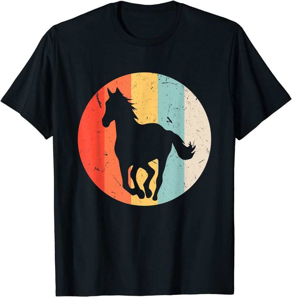 Discover T-shirt Unissexo Vintage Amantes de Cavalo