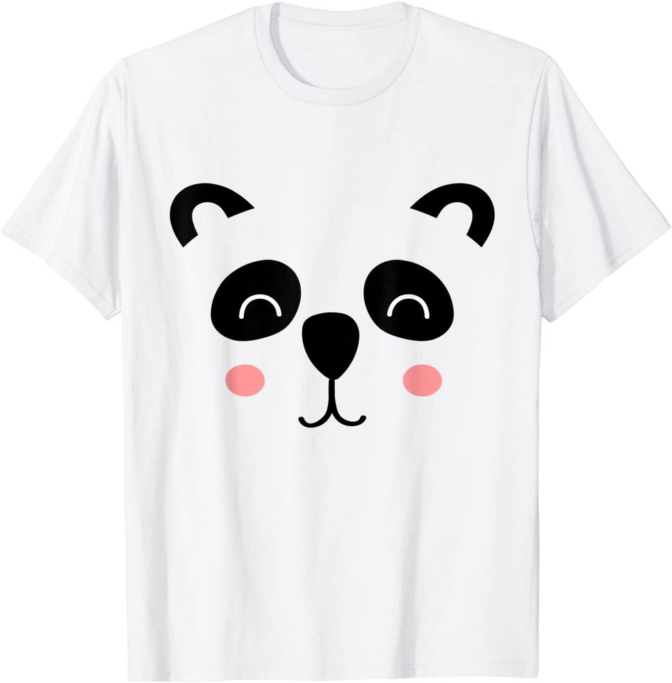 Discover T-shirt Unissexo com Rosto de Panda Carnaval