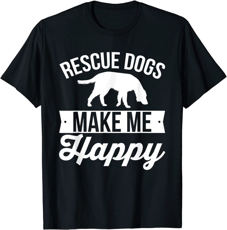 Discover T-shirt Unissexo Resgate de Animais Adoção de Cães