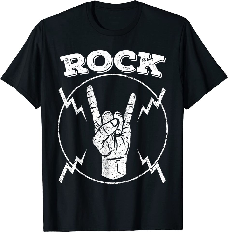 Discover T-shirt para Homem e Mulher Símbolo de Música Rock N Roll