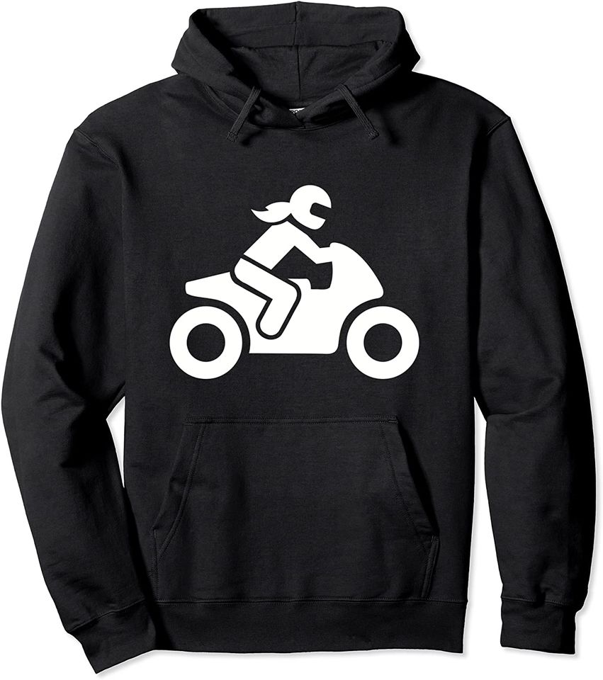 Discover Hoodie Unissexo Mulher Motociclista