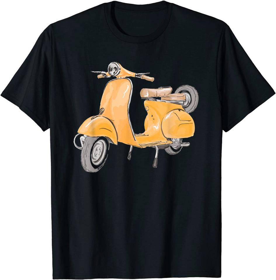 Discover T-shirt Unissexo Manga Curta Scooter Amarelo