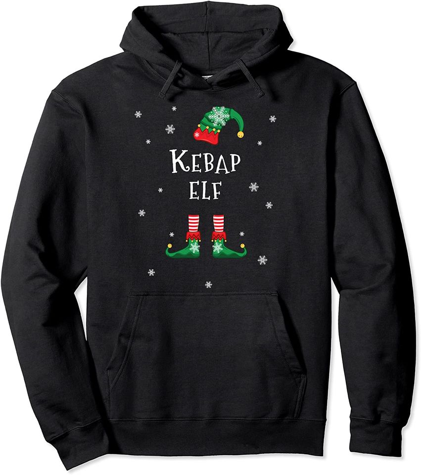 Discover Hoodie Unissexo com Kebab Elf para Natal
