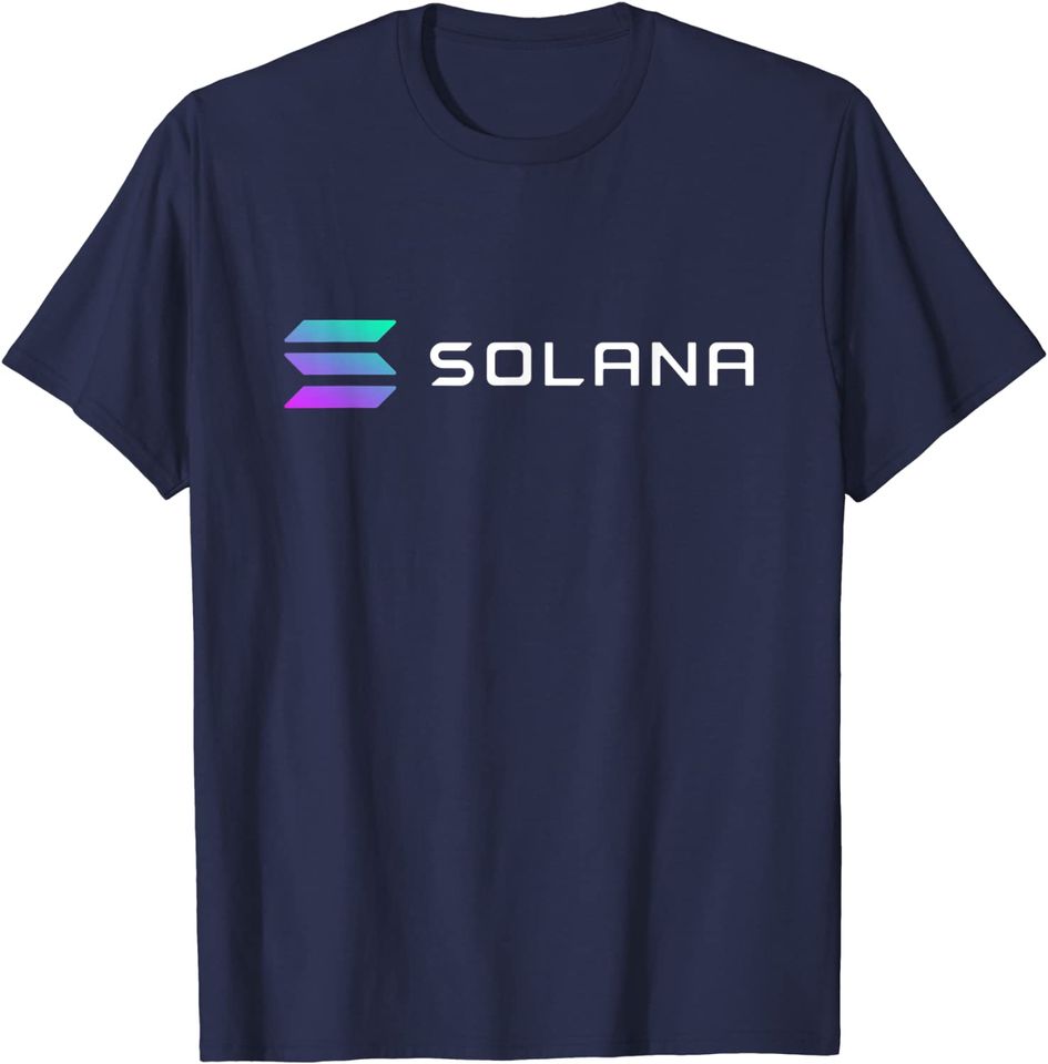 Discover T-shirt para Homem e Mulher com Criptomoeda Solana