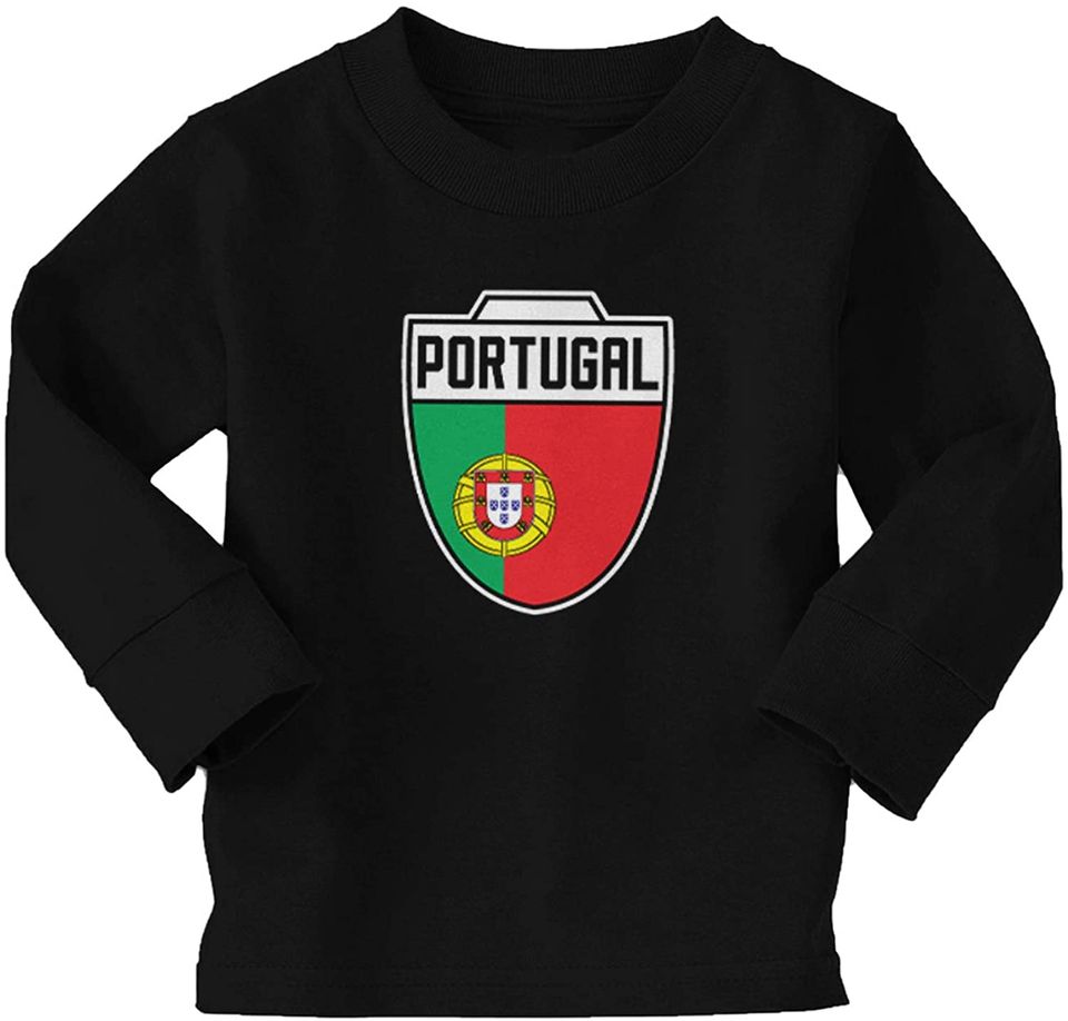 Discover Camisola de Mangas Compridas Unissexo Portugal com Bandeira