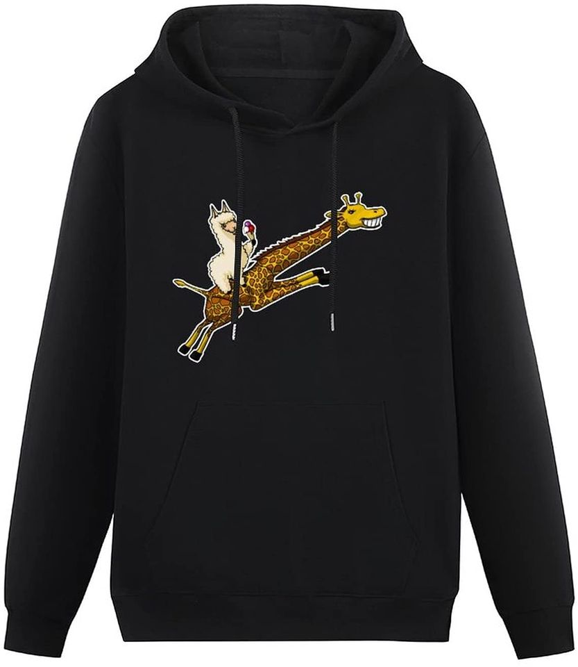 Discover Hoodie Sweatshirt com Capuz Unissexo Amizade Girafa E Ovelha