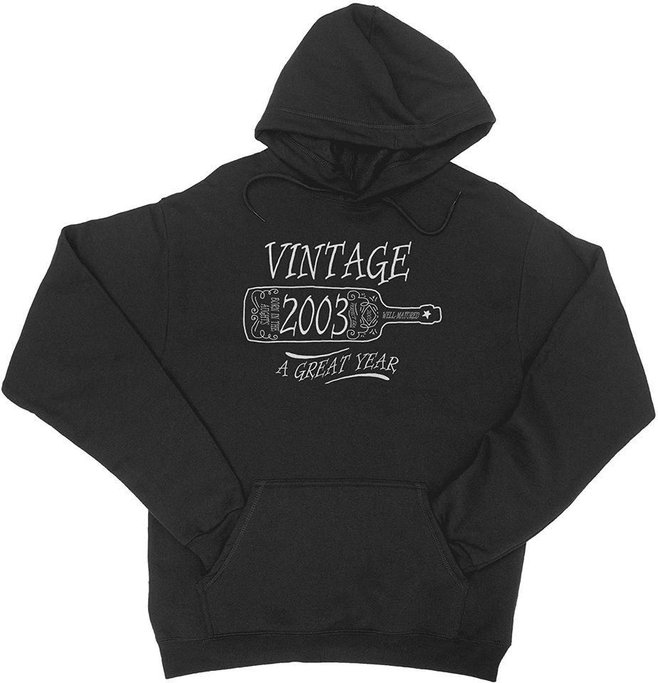 Discover Vinho Vintage 2003 | Hoodie Sweater com Capuz para Homem e Mulher
