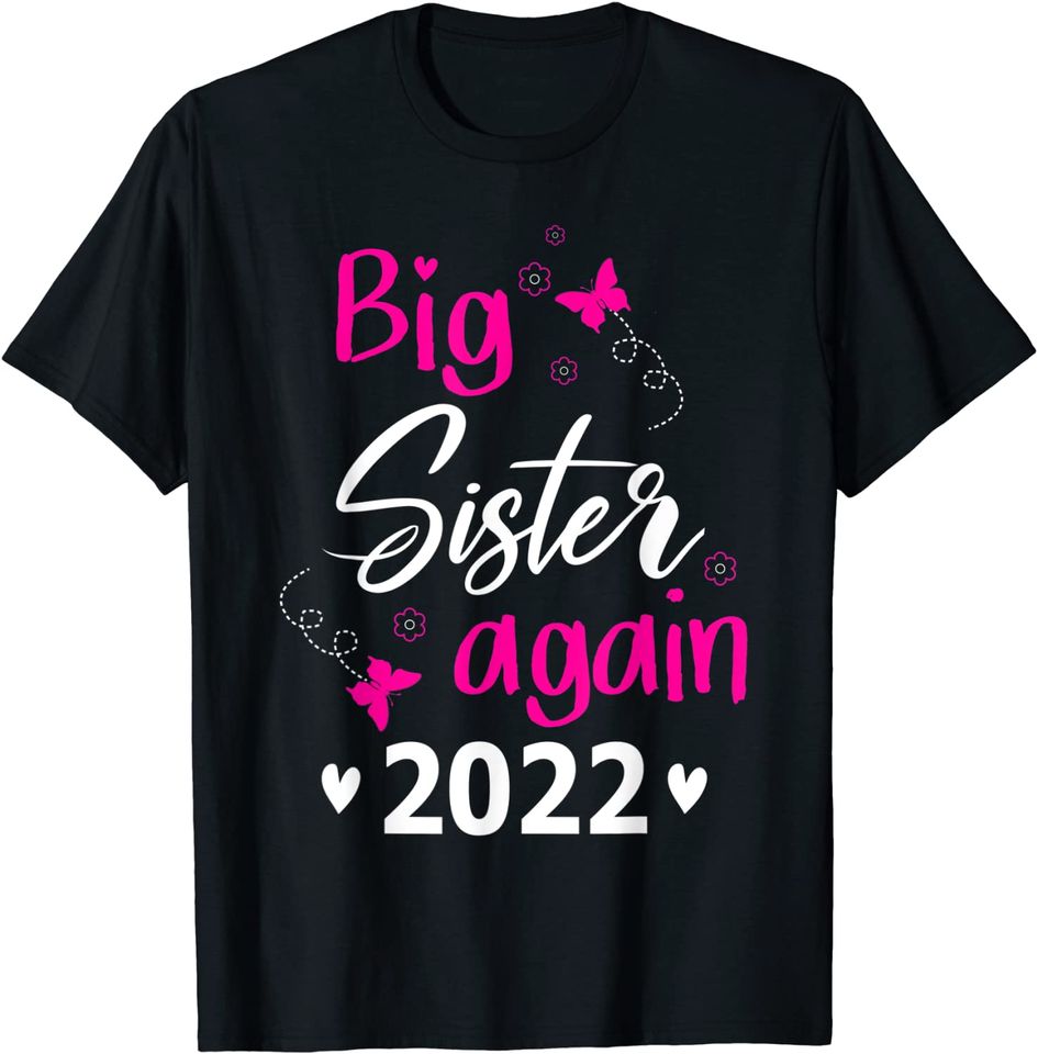 Discover T-shirt Big Sister Again 2022 Reveal Pregnancy | Anúncio de Gravidez