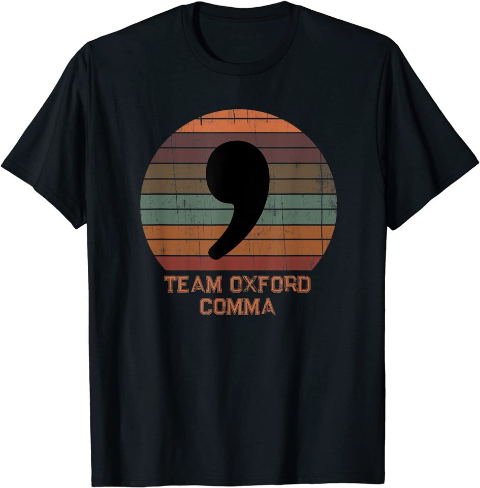 Discover Camiseta T-shirt Escritor Oxford Comma Vintage