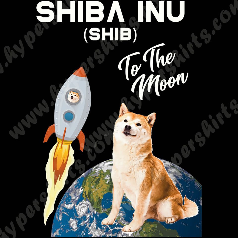 Discover Camiseta Unissexo Shiba Inu Bitcoin To The Moon