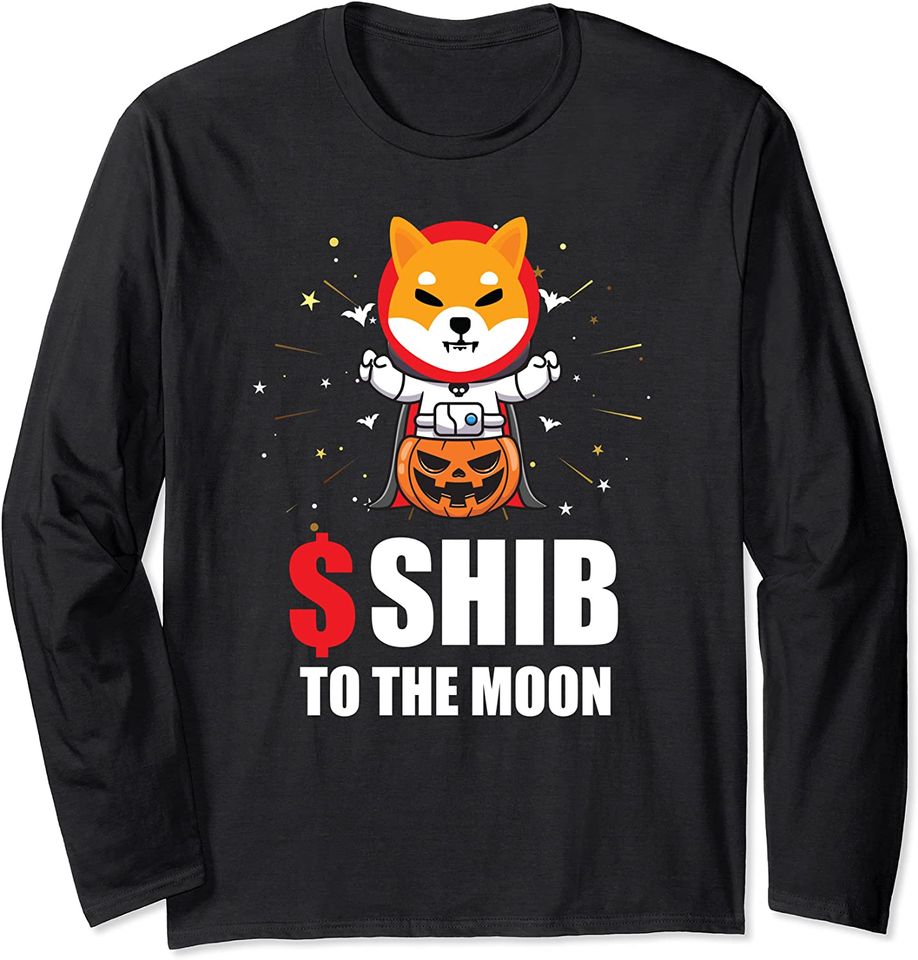 Discover Camisola de Mangas Compridas Shiba Inu Bitcoin