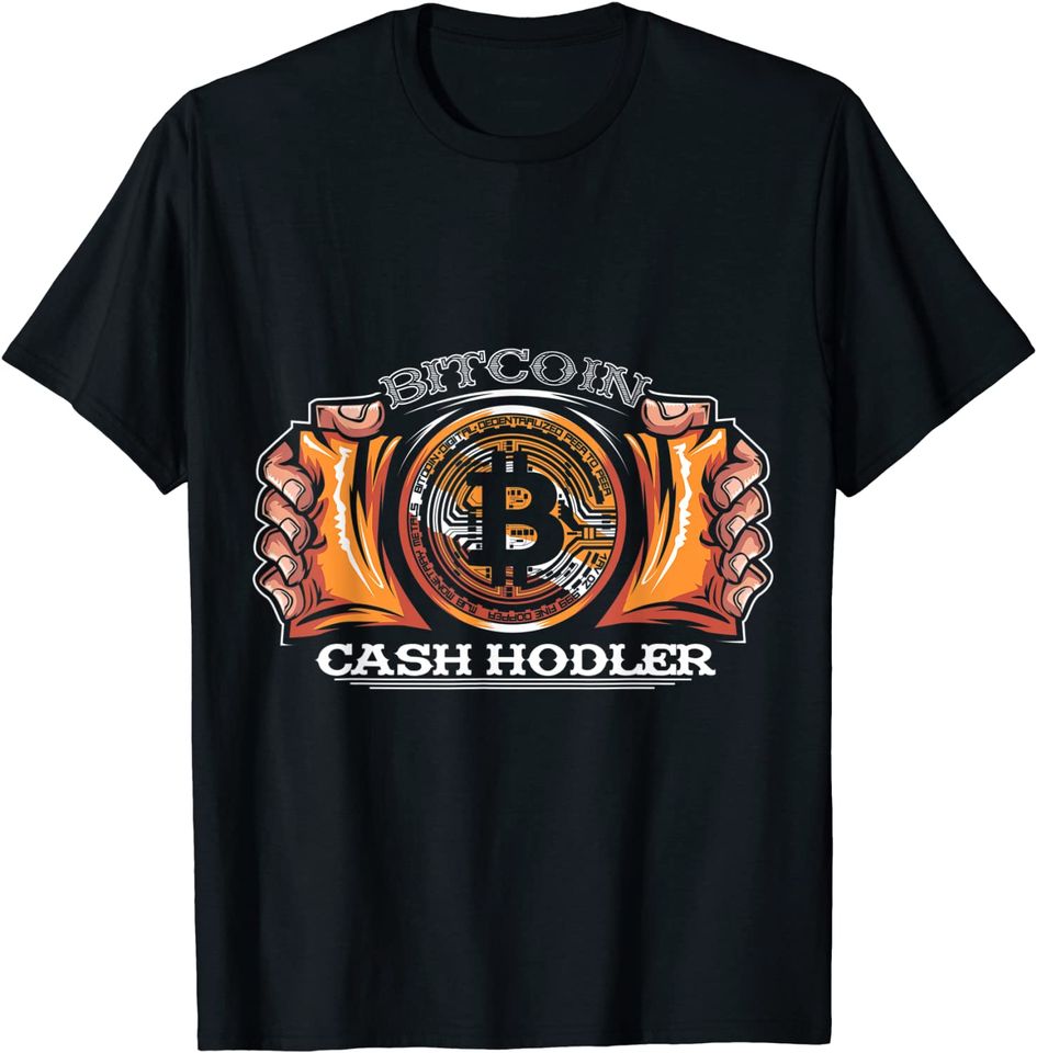 Discover T-Shirt Clássico Unissex Bitcoin Cash Holder criptomoeda BTC camisa manter na t-shirt