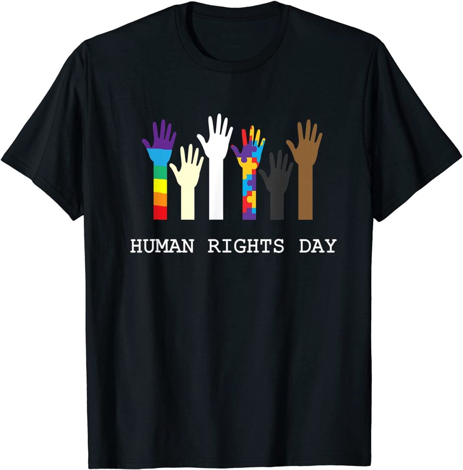 Discover T-shirt para o Dia Internacional dos Direitos Humanos | Camiseta para Homem e Mulher