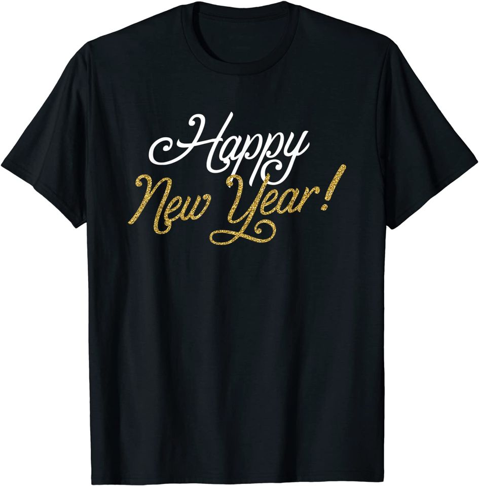 Discover Feliz Ano Novo | T-shirt Camiseta Manga Curta Masculino Feminino