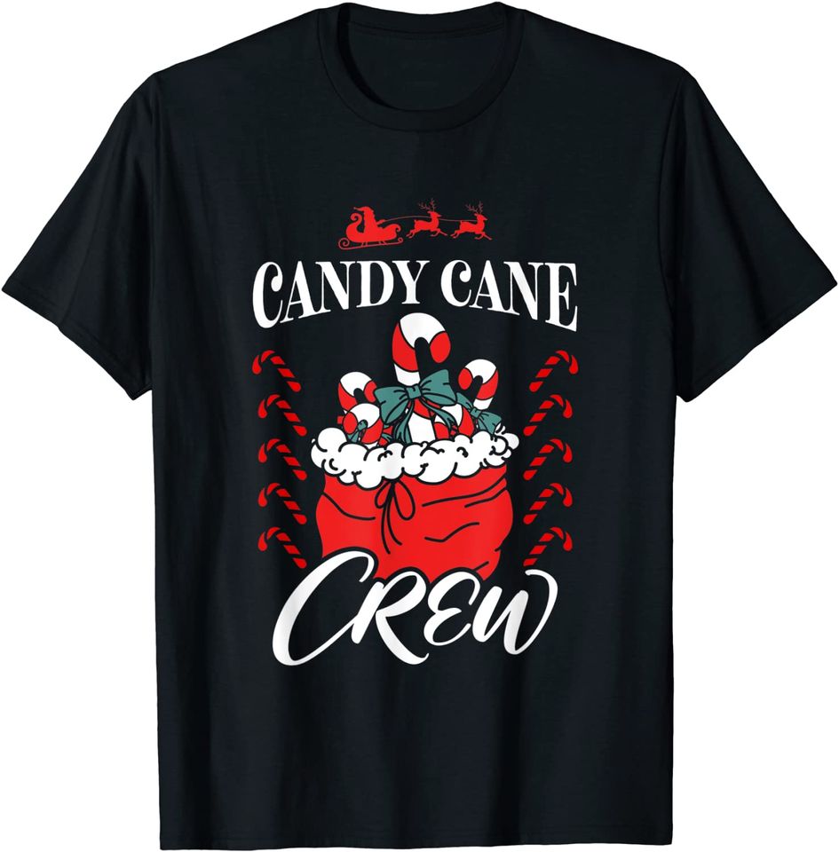 Discover Candy Cane Crew | T-shirt Unissexo
