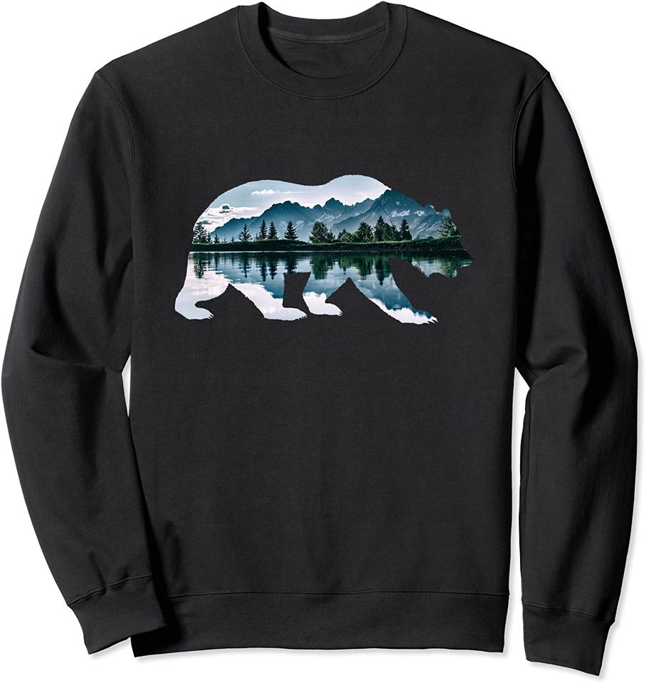 Discover Suéter Sweatshirt  Animais Da Selva Urso Pardo E Aventura No Deserto
