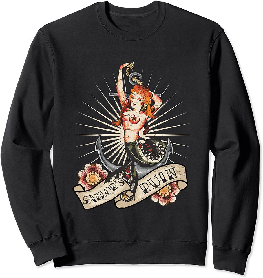 Discover Suéter Sweatshirt Menina Rockabilly Vintage Retro