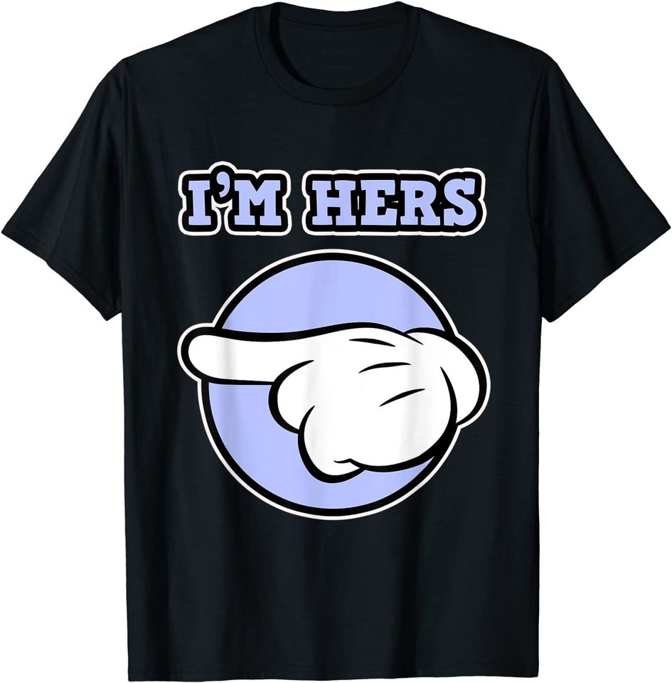 Design de Casal do Dia dos Namorados para Homens - I'm Hers T-shirt
