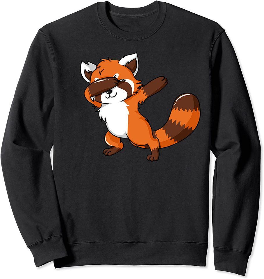 Discover Suéter Sweatshirt Dabbing Panda Vermelho Salvar dos Pandas Vermelhos