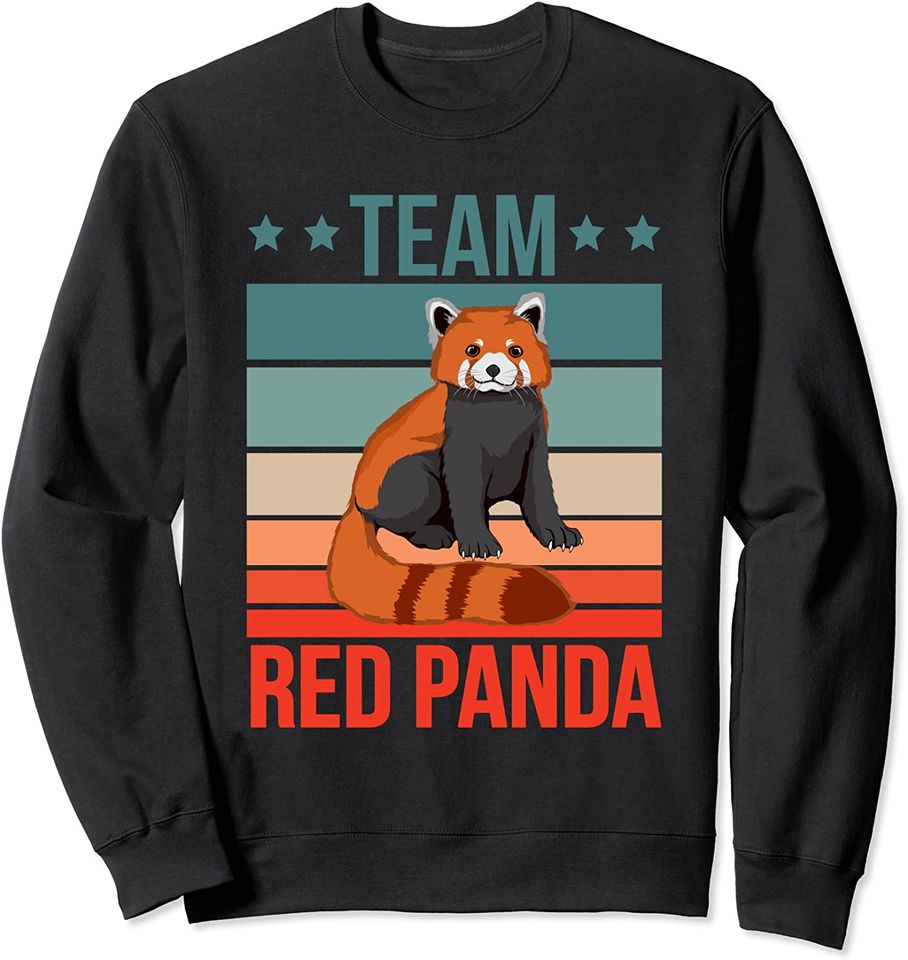 Discover Suéter Sweatshirt  Equipe Do Panda Vermelho Equipe Do Panda Vermelho
