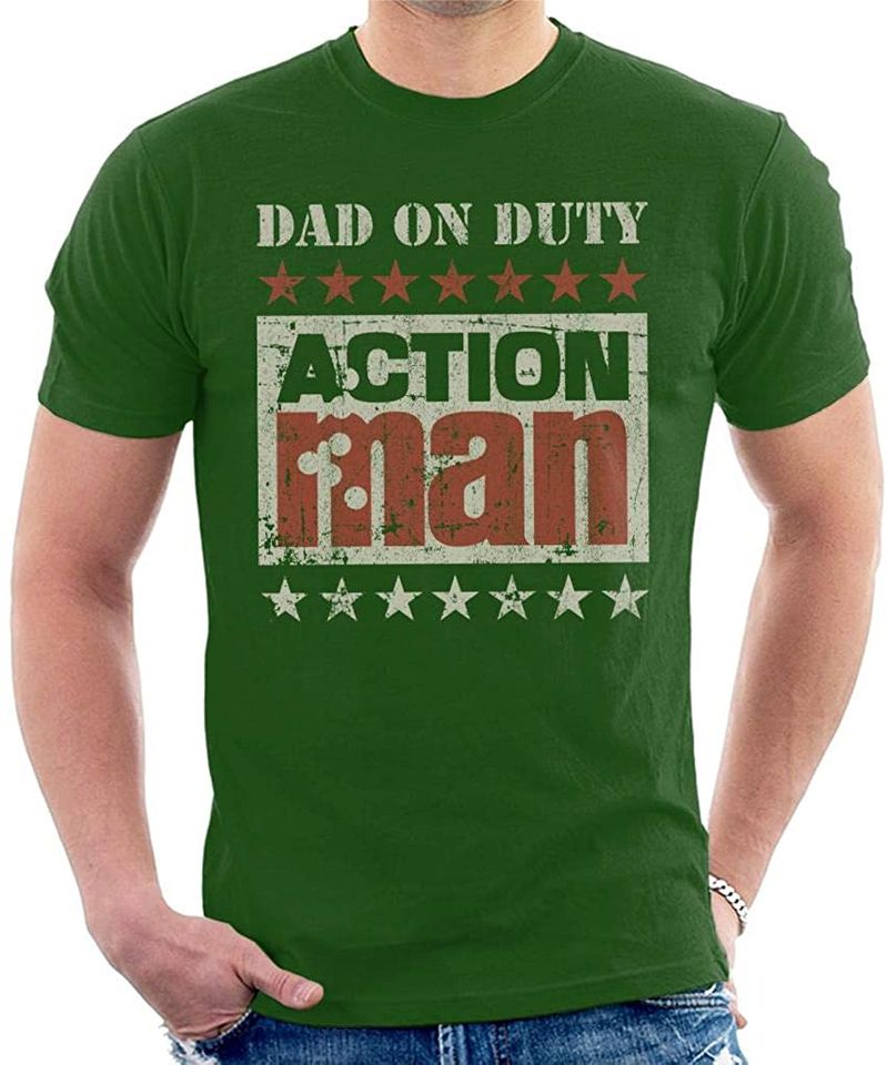 Discover T-Shirt Camiseta Manga Curta Action Man Dad On Duty
