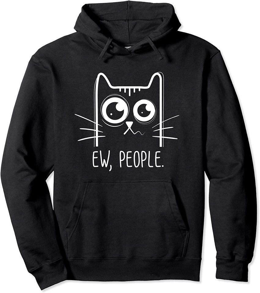 Discover Hoodie Sweater Com Capuz Gato Noir Amante De Gatos
